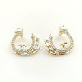18K CC Crystals Earrings