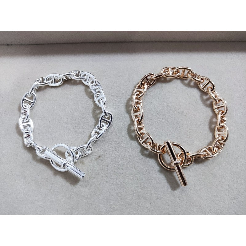 18K Her Cha?ne D'ancre Encha?n¨¦e Bracelet
