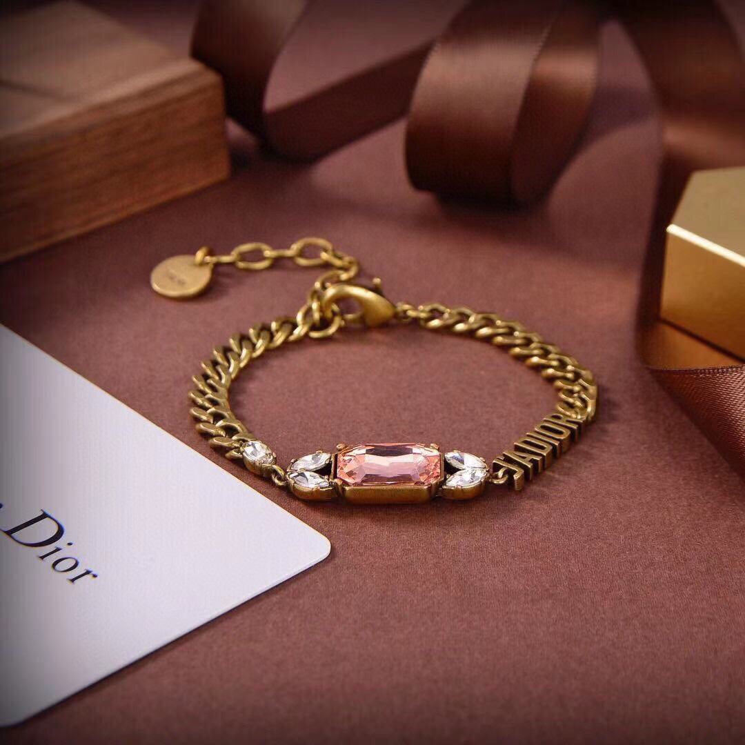 18K CD J¡¯Adior Multicolor Crystals Bracelet