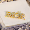 18K CD Diamonds Brooch