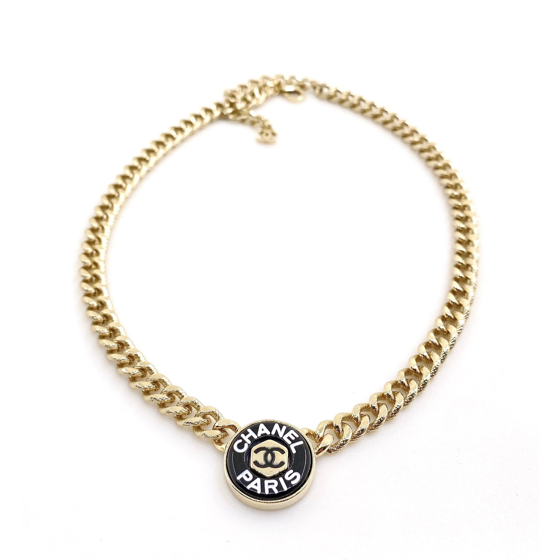 18K CC Paris Choker Necklace