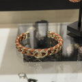 18K CC 26C Black Open Cuff Bracelet