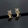 18K Louis Iconic Diamond Earrings