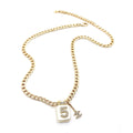 18K CC No.5 Perfume Pendant Chain Necklace
