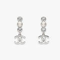 18K CC 25B Crystal Earrings