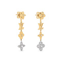 18K Louis Monogram Earrings