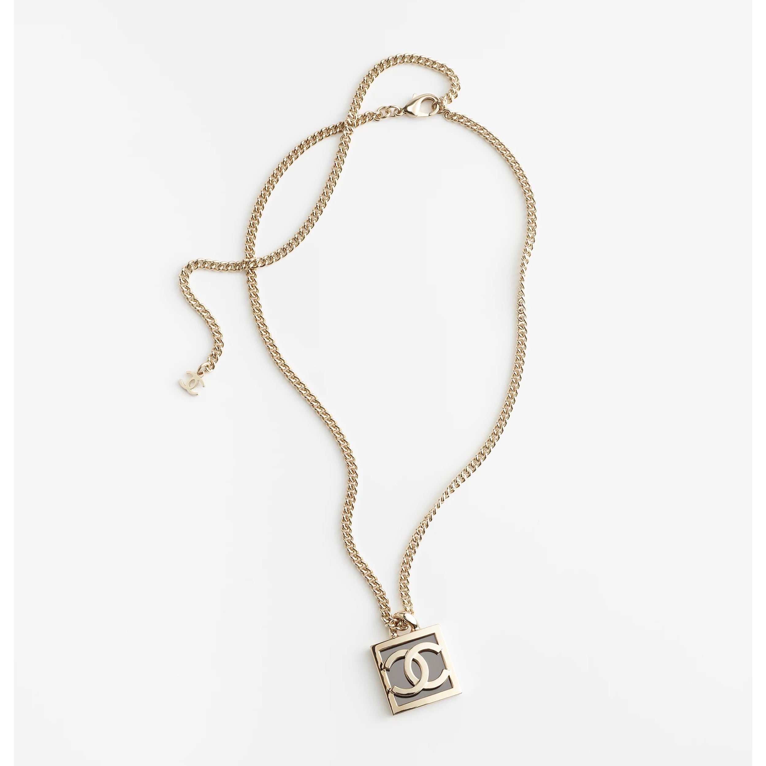 18K CC Square Logo Necklace