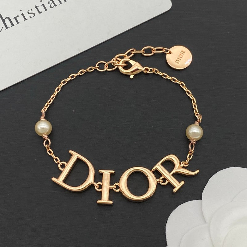 18K CD Pearl Rose Gold Bracelet