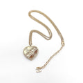 18K CC Heart Diamond Chain Necklace