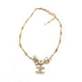 18K CC Flower Pendant Necklace