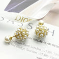 18K CD Pearl Gold Earrings