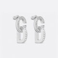 18K CD Lock Earrings