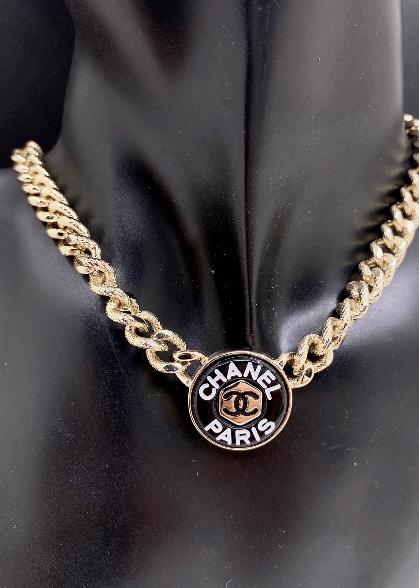 18K CC Paris Choker Necklace