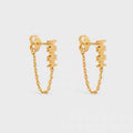 18K Triomphe Chain Earrings