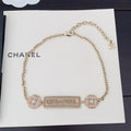 18K CC Resin Diamonds Necklace