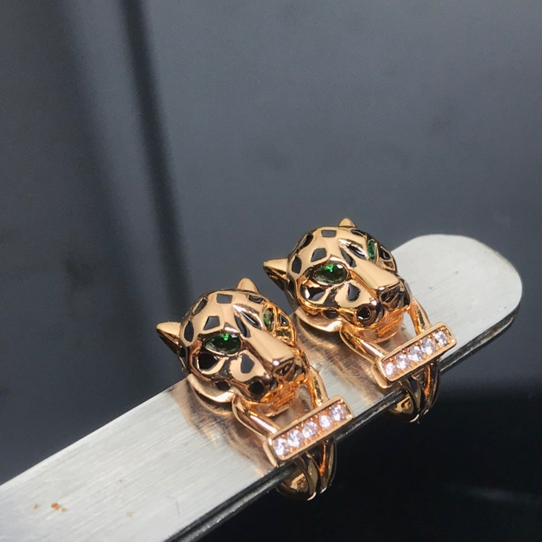 18K Panthere De Earrings
