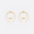 18K CD Revolution Pearl Earrings