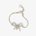 18K CC Bow Tie Chain Bracelet