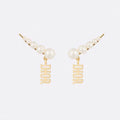 18K CD Revolution Resin Pearls Earrings