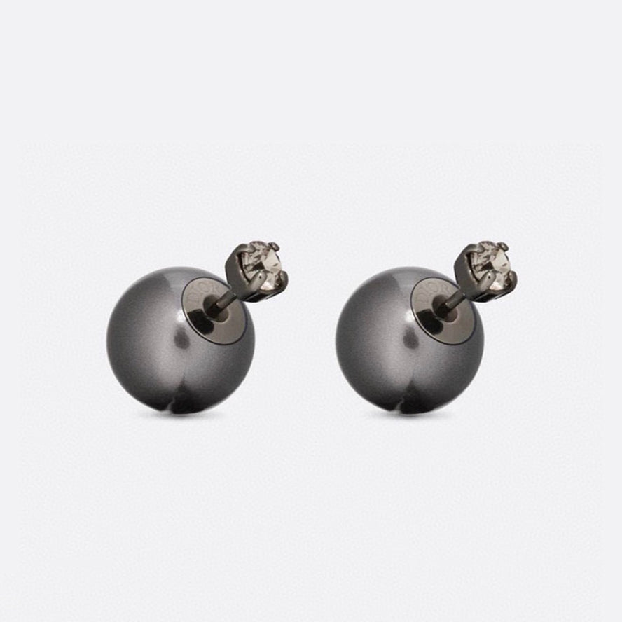 18K CD Tribales Black Earrings