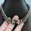 18K CC Diamonds Chain Necklace
