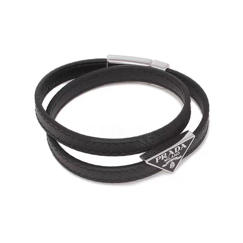 18K Pra Leather Bracelet