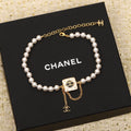 18K CC Pearls Choker Necklace