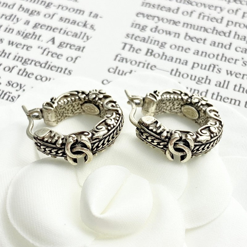 18K CC 24C Vintage Gold Earrings