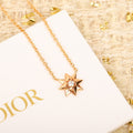 18K CD Star Diamond Necklace