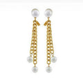 18K CE Coeur Long Earrings