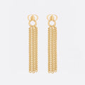 18K CD 30 Montaigne Chain Earrings