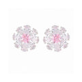 18K BV Pink Crystals Earrings