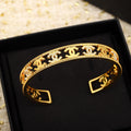 18K CC Open Cuff Bracelet