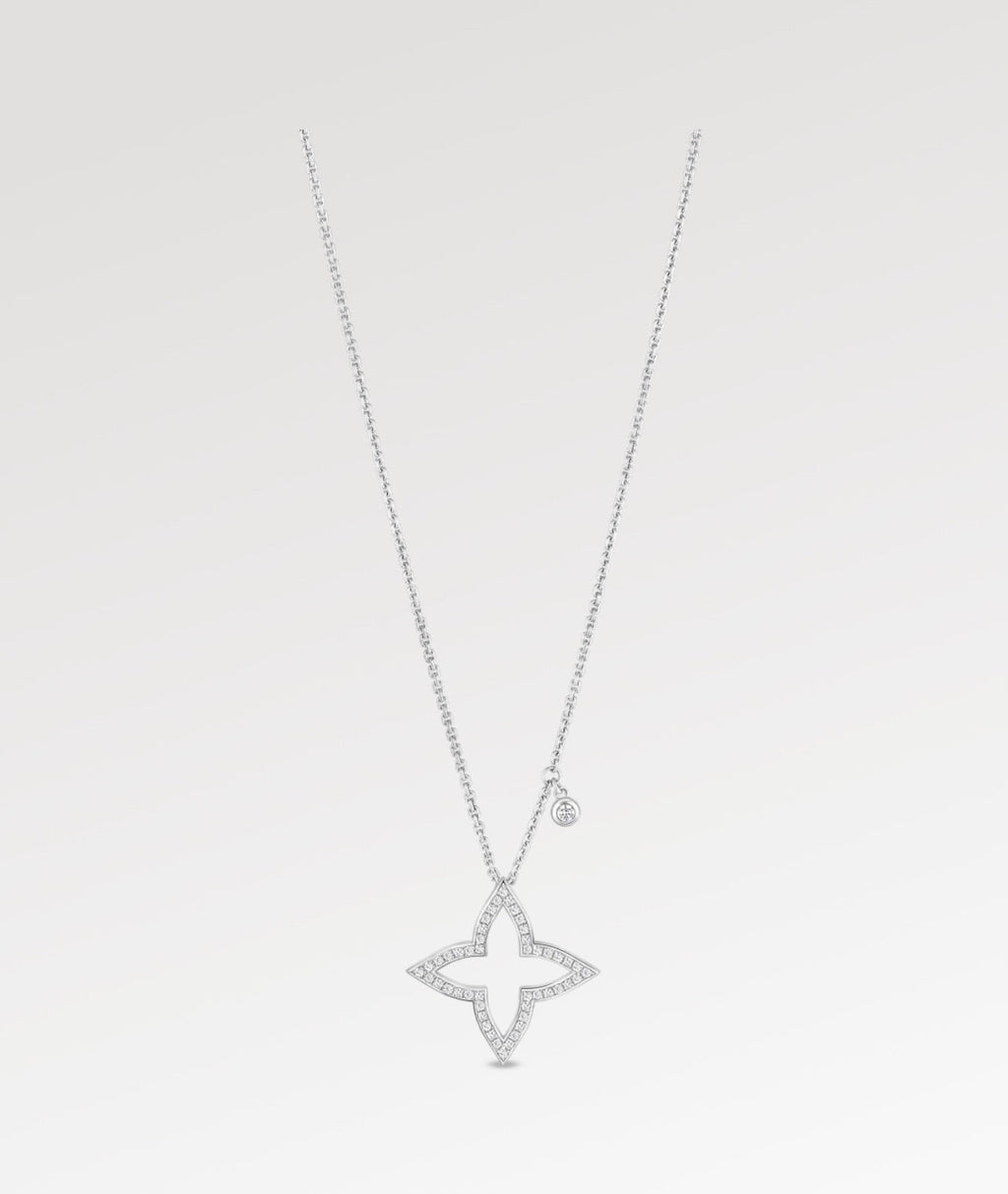 18K Louis Blossom Pendant Necklace