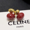 18K Triomphe Red Earrings