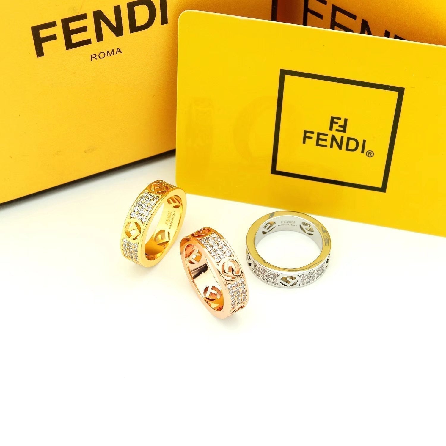 18K F Is White Gold Ring