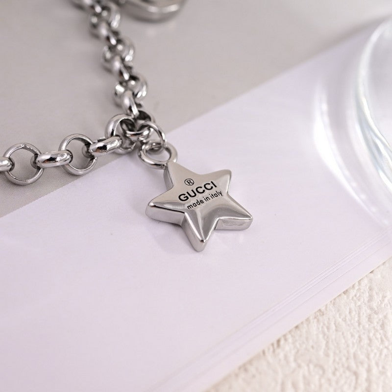 18K Double G Star Chain Necklace