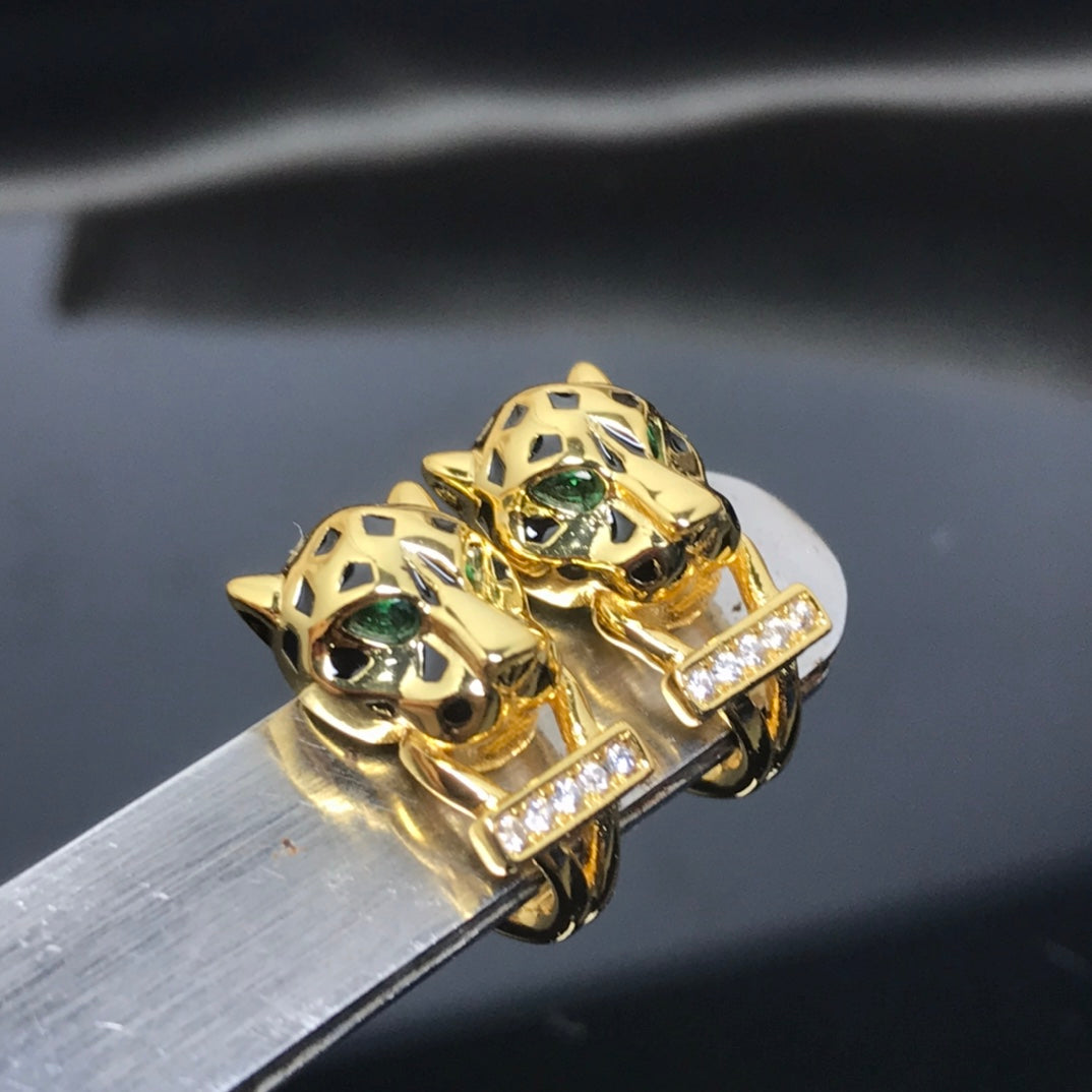 18K Panthere De Earrings