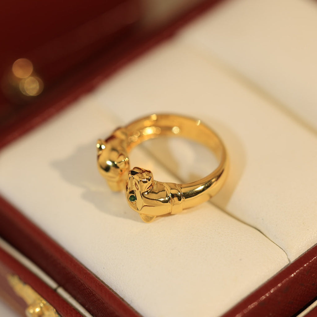 18K Panthere De Open Ring