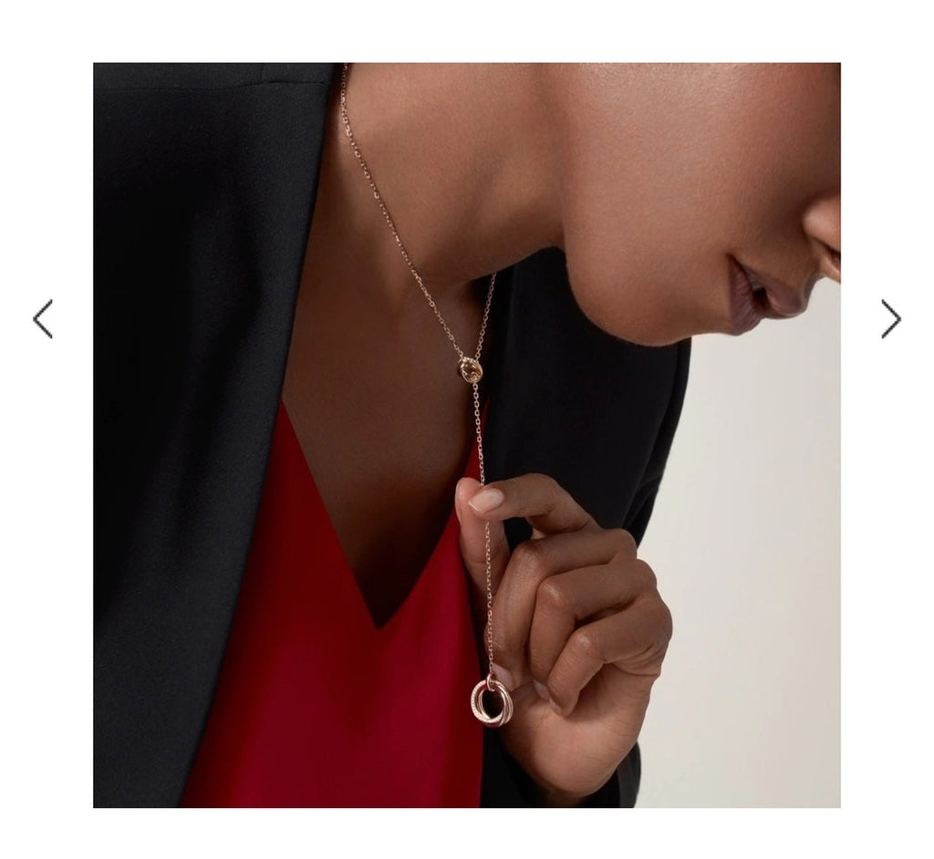 18K Trinity Diamonds Necklace
