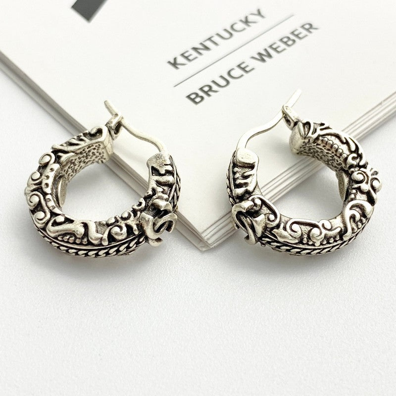 18K CC 24C Vintage Gold Earrings