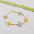 18K Vintage Alhambra Purple Diamonds Bracelet