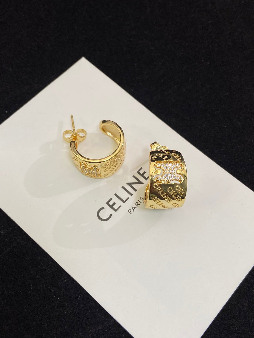 18k Triomphe Diamonds Earrings