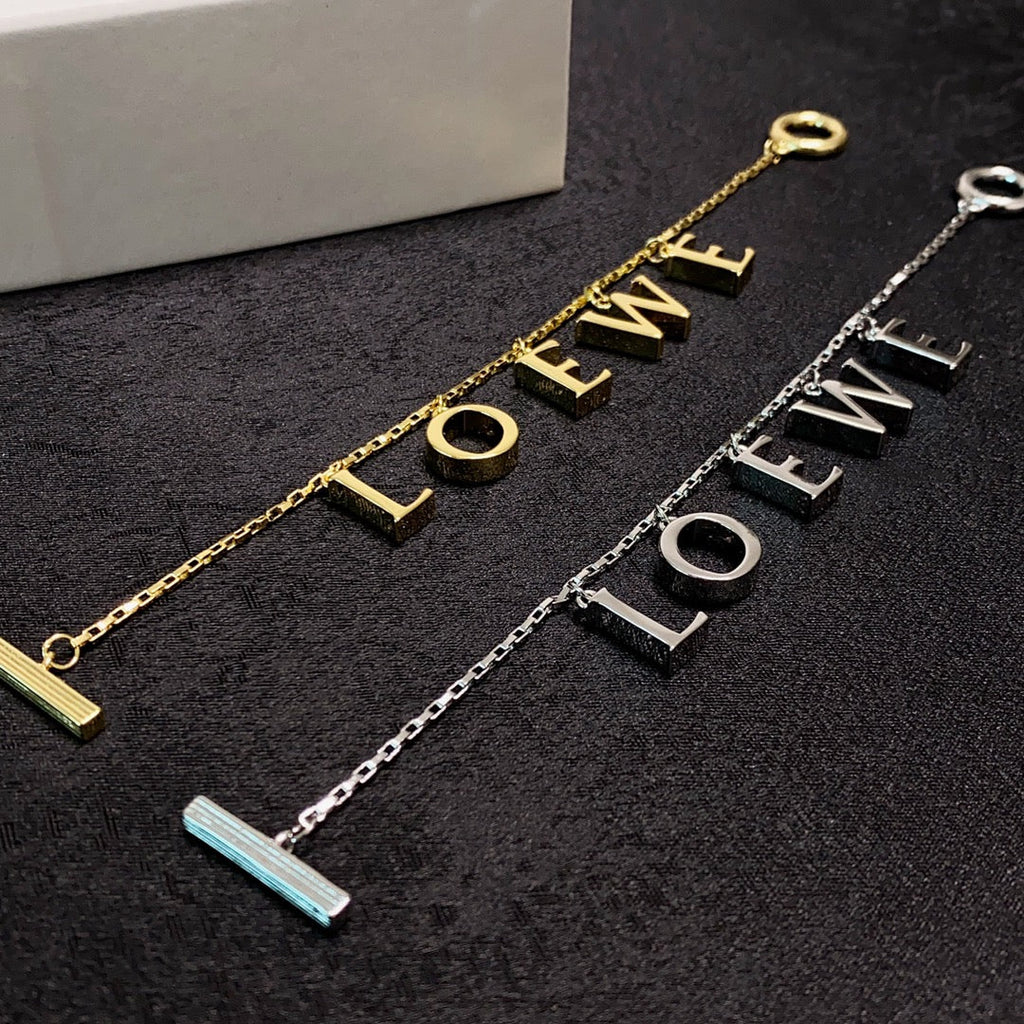 18K Anagram Letter Bracelet