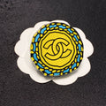 18K CC Color Brooch