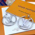 18K Louis Louise Hoop Pearls Earrings