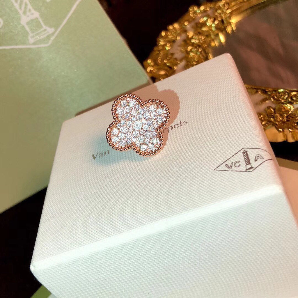 18K Magic Alhambra Diamond Ring