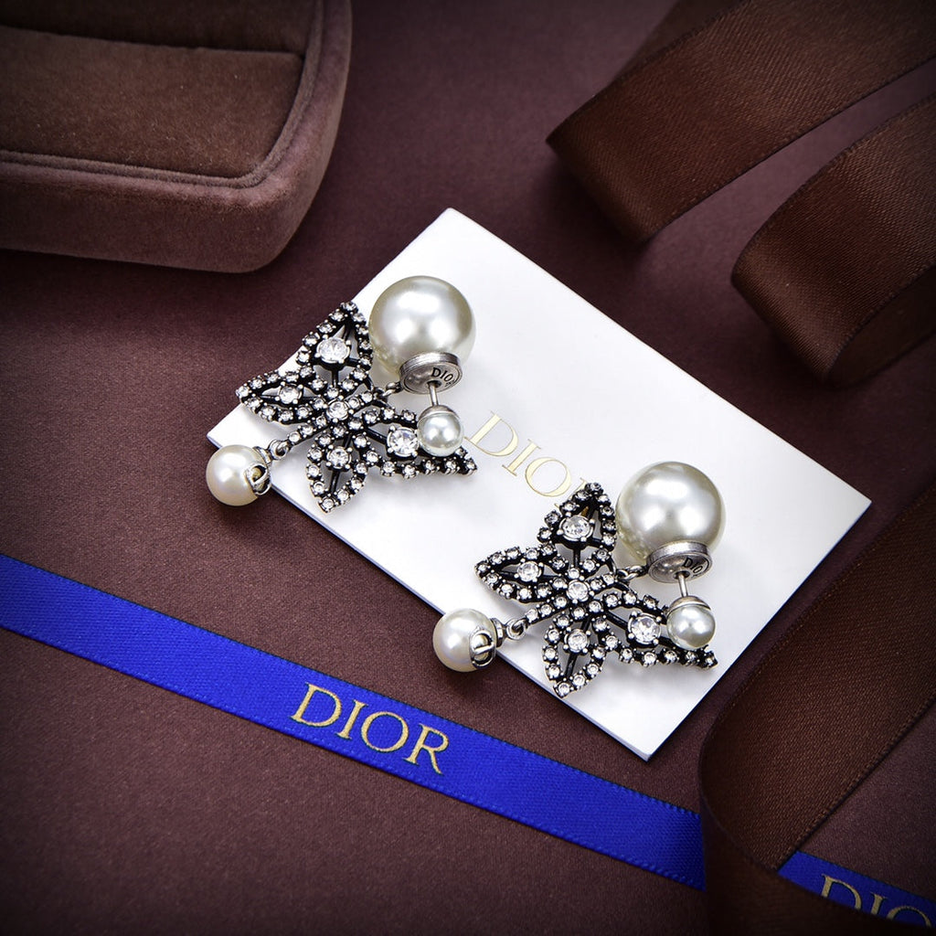 18K CD Tribales Butterfly Earrings