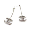 18K CC Long Crystals Earrings