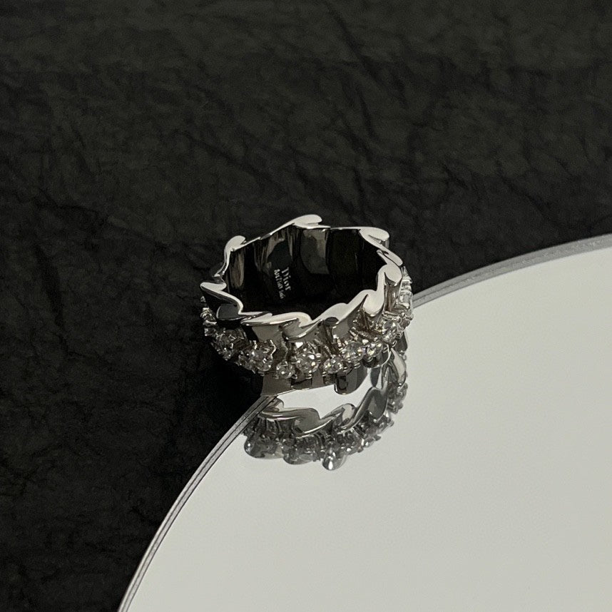 18K CD Archi Bar en Corolle Bague Ring